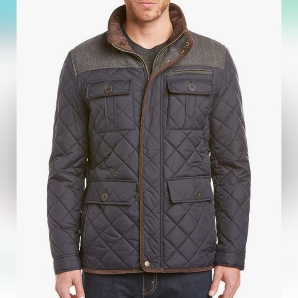 Vince Camuto Quilted Black Jacket - Picture 1 of 10